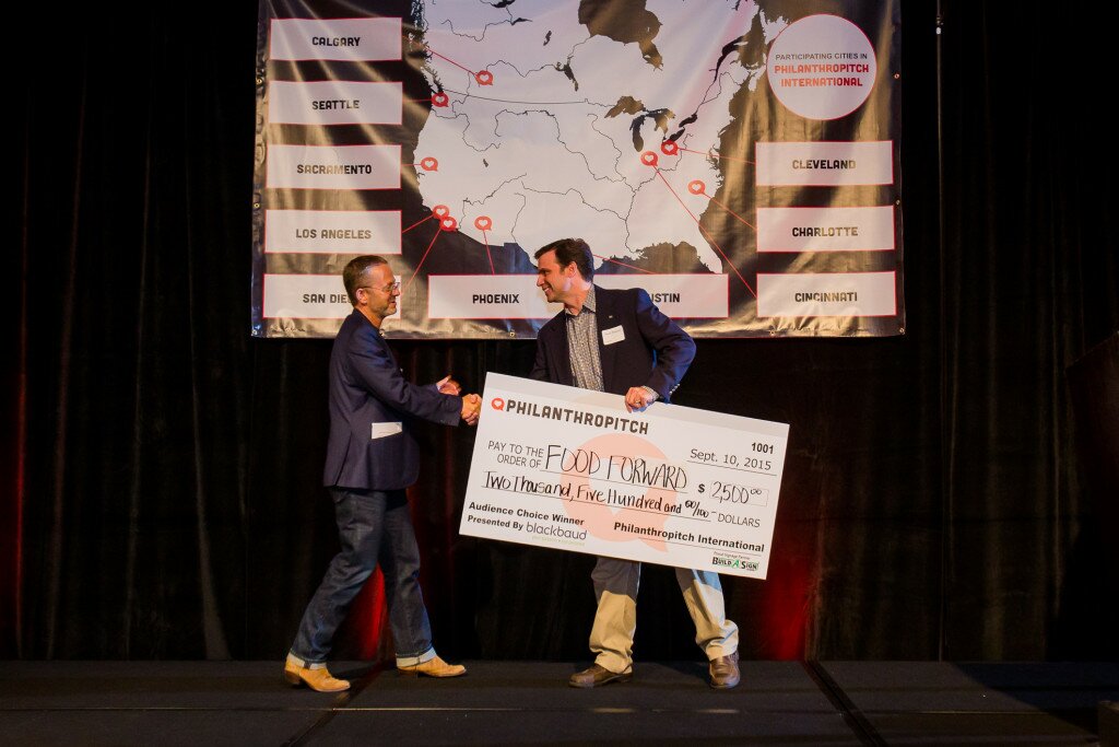 blackbaud winner check presentation